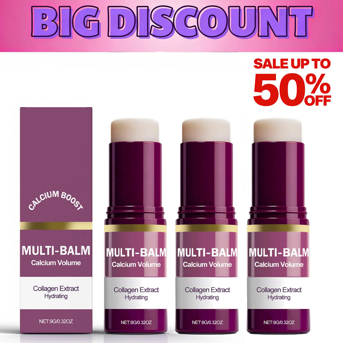 LUZMERA Multi-Balm | Bálsamo 3 en 1 con Colágeno y Calcio